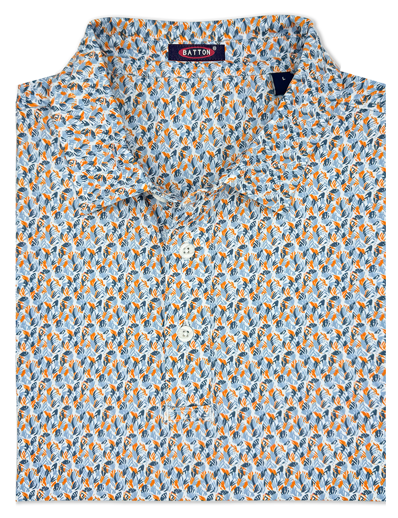 Amos Print Performance Polo