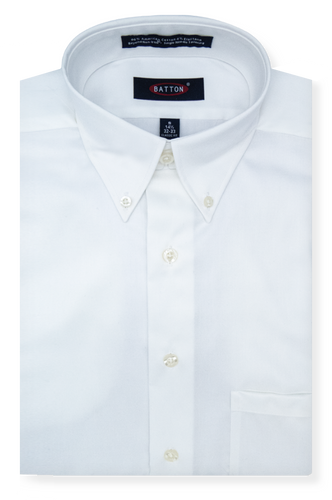 Beyond Non-Iron White 80s 2-Ply Twill Stretch Dress Shirt – Arthur