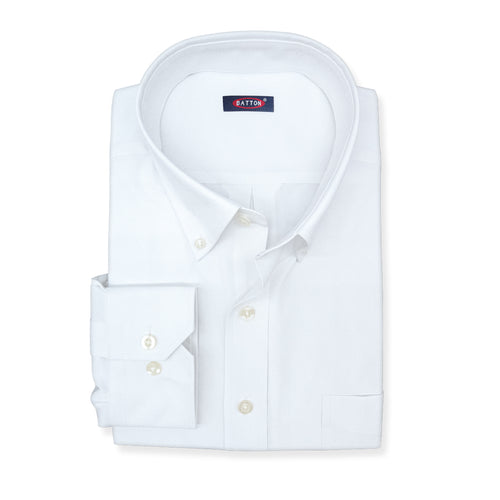 White dress shirt with collar and cuff on a white background