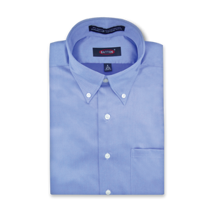 Beyond Non-Iron® Blue 80/2 Ply Twills with Stretch Dress Shirt (Ben)