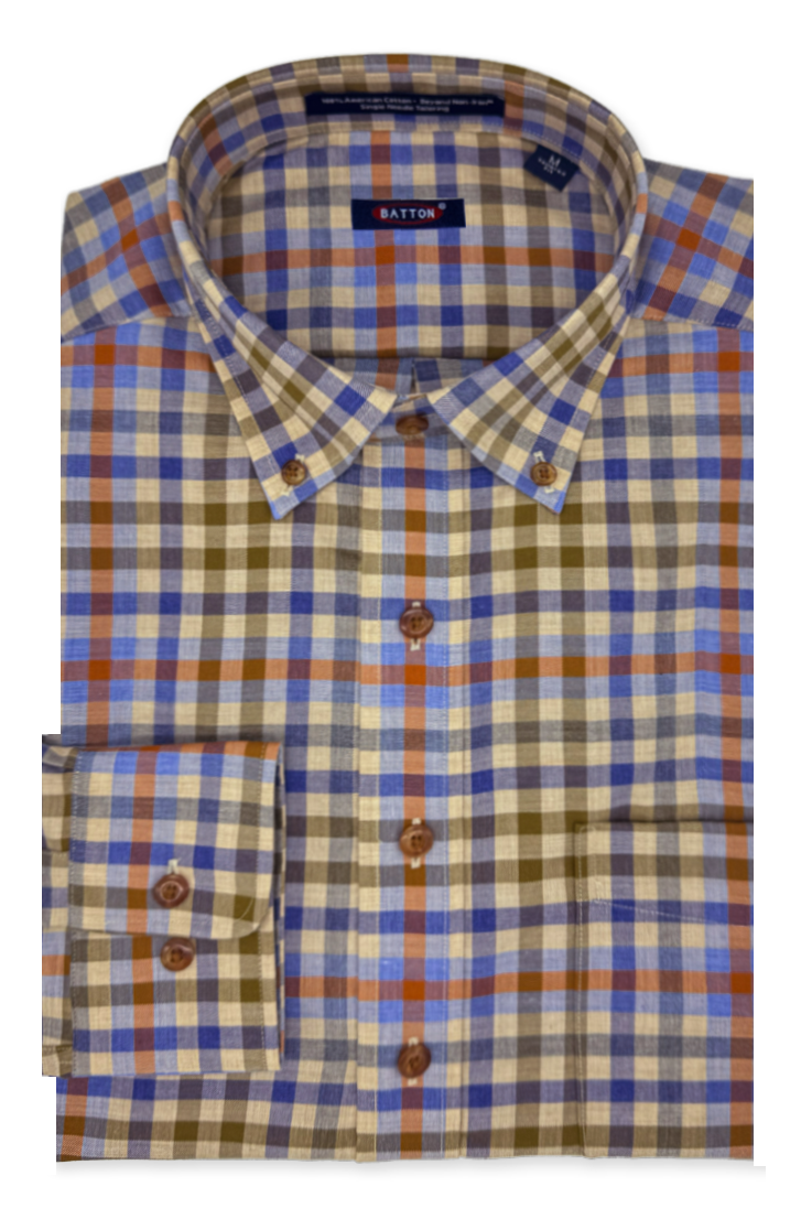 Byron Non-Iron Cotton Sport Shirt