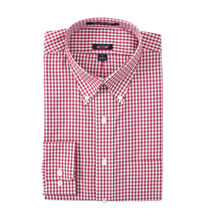 Load image into Gallery viewer, Crimson Gingham Cotton Sport Shirt