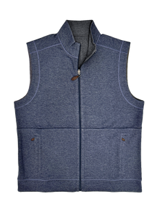 DEQUINN REVERSIBLE FILL ZIP VEST WITH POCKET