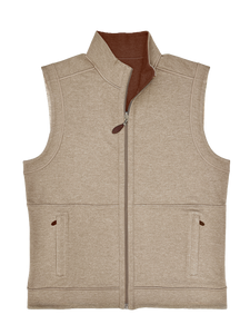 GARRELL REVERSIBLE FILL ZIP VEST WITH POCKET