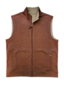 GARRELL REVERSIBLE FILL ZIP VEST WITH POCKET