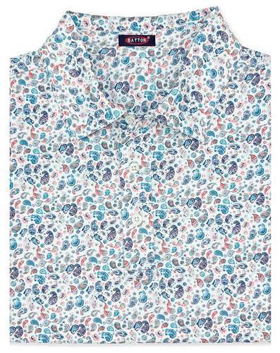 Harlan Print Performance Polo