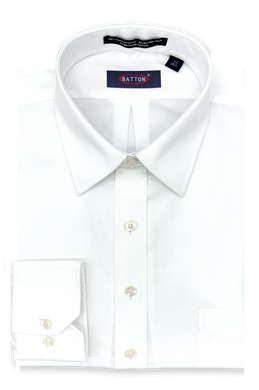 Beyond Non-Iron® White Spread-Collar 80s 2-Ply Pinpoint Cotton Dress Shirt – Joel (Exact Neck & Sleeve Sizing)
