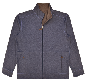 KAIMAN REVERSIBLE FILL ZIP JACKET WITH POCKET