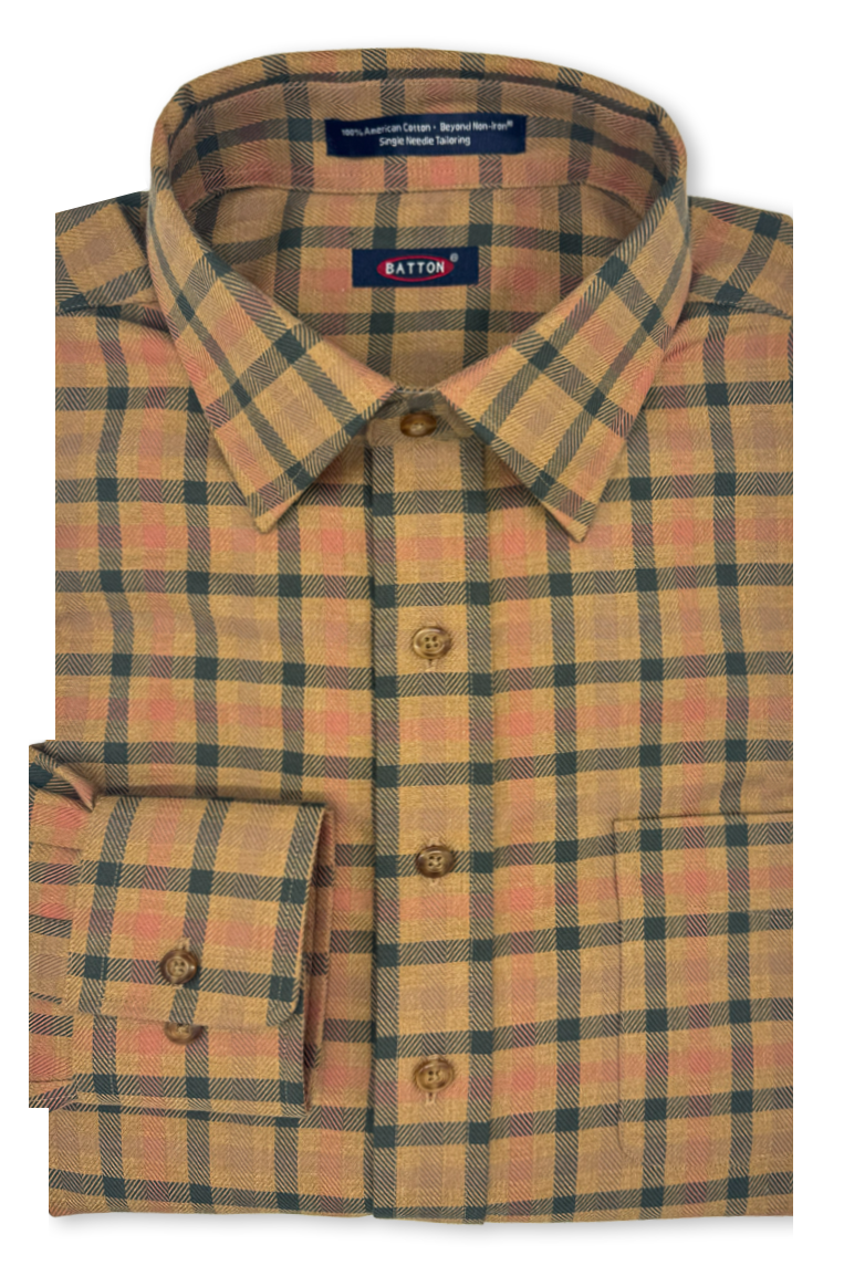 Kannon Non-Iron Cotton Sport Shirt