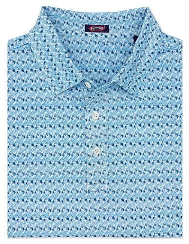 Lawrence Print Performance Polo