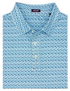 Lawrence Print Performance Polo