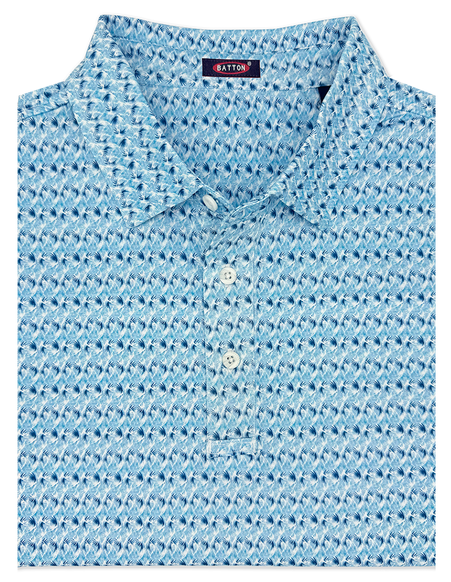 Lawrence Print Performance Polo