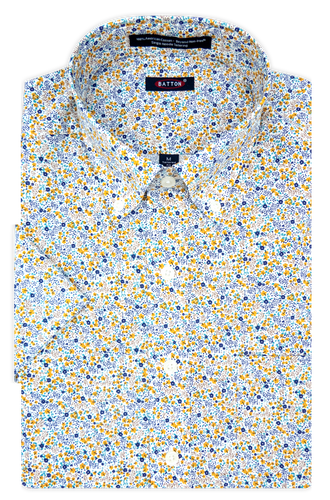 Melvin Cotton Print Short Sleeve Shirt
