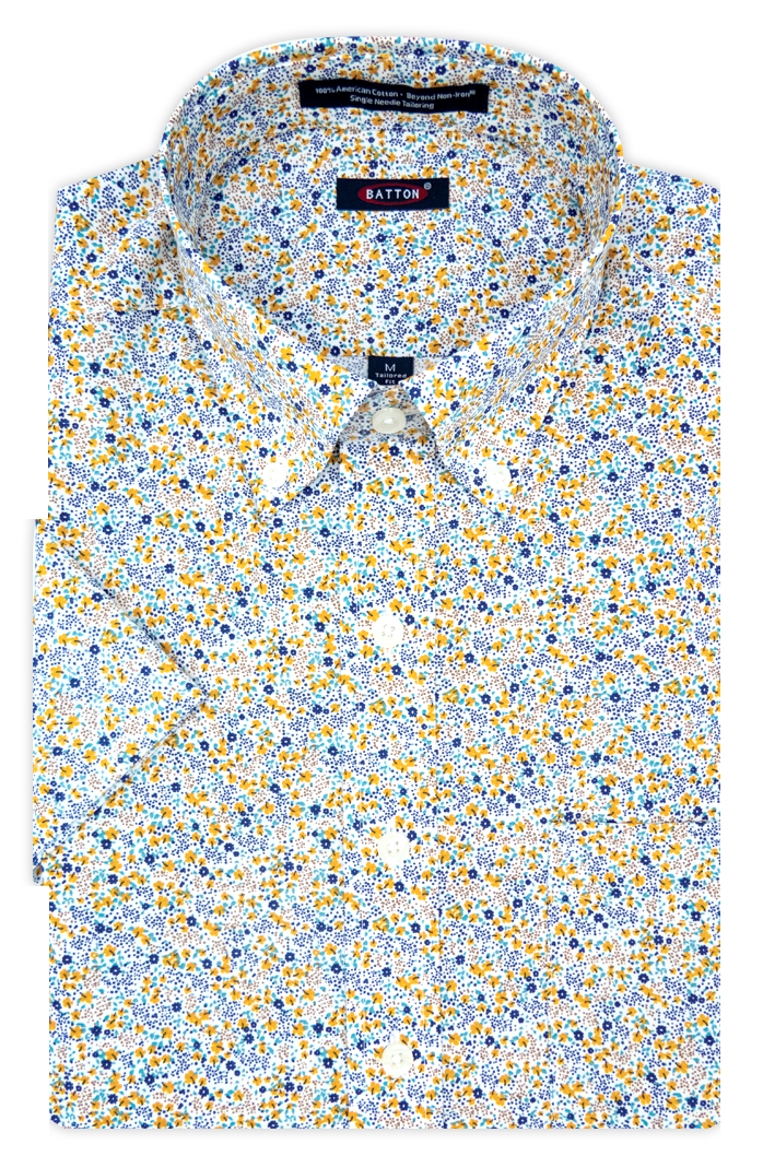 Melvin Cotton Print Short Sleeve Shirt