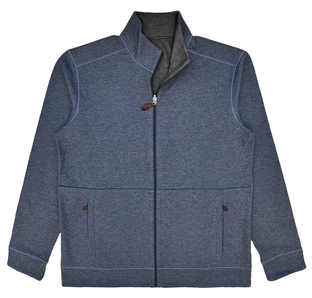 NAVIER REVERSIBLE FILL ZIP JACKET WITH POCKET