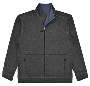 NAVIER REVERSIBLE FILL ZIP JACKET WITH POCKET