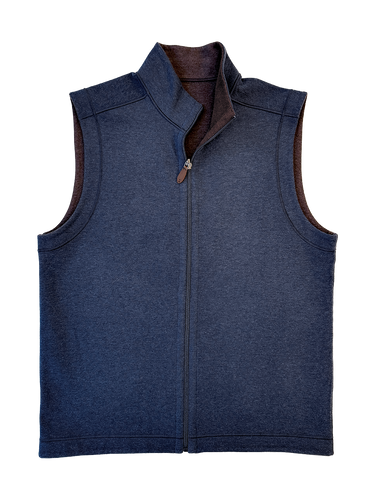 Navy and Cocoa Reversible Vest