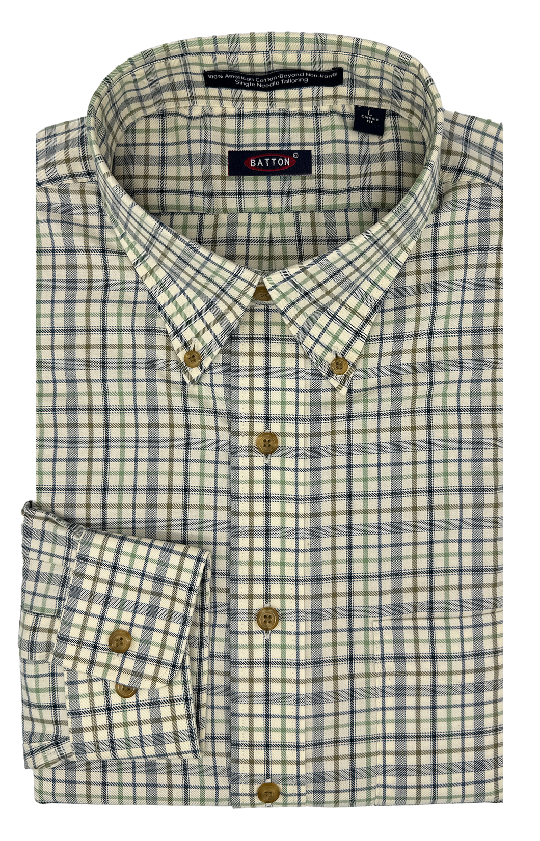 Potter Non-Iron Cotton Sport Shirt