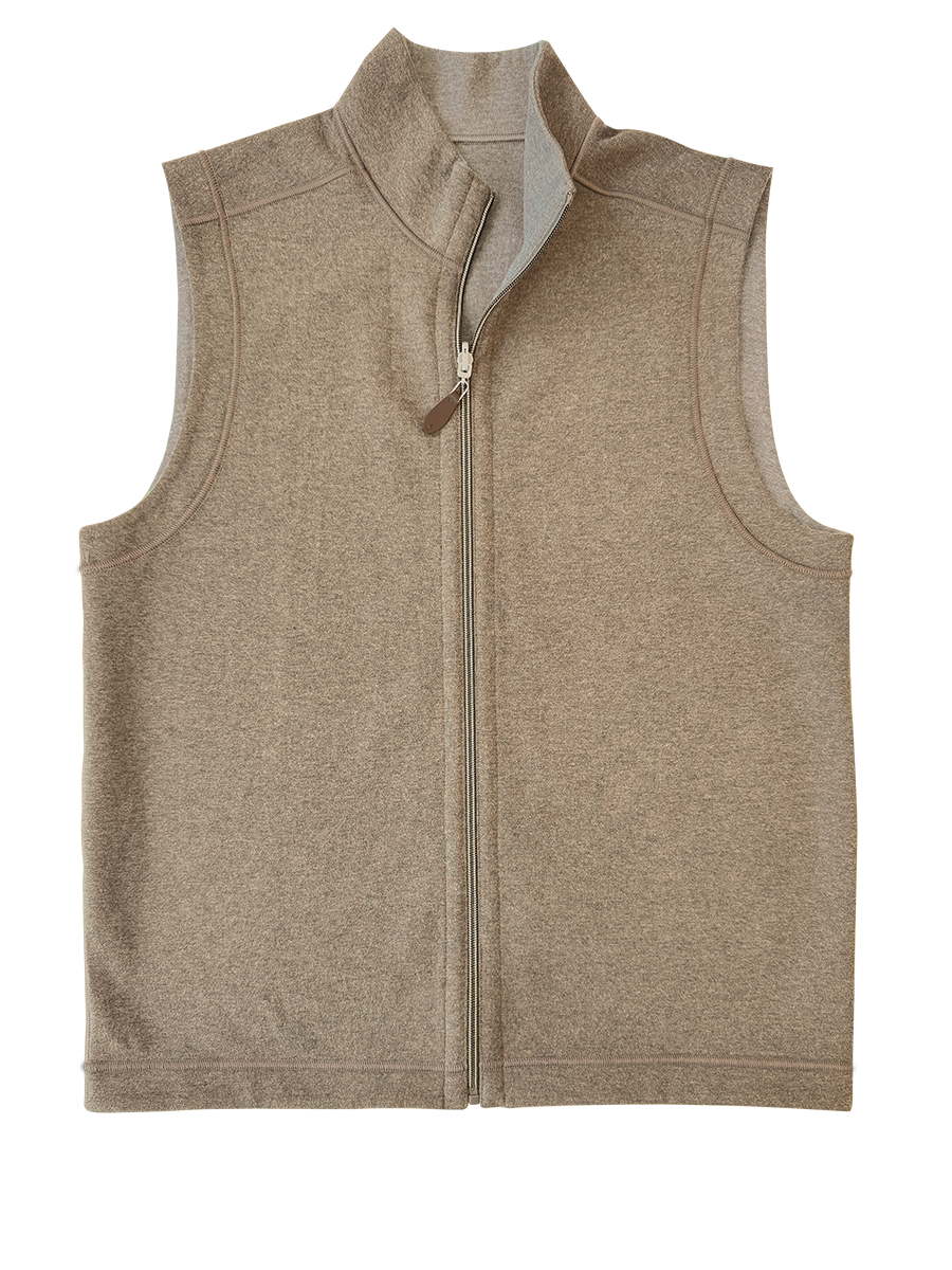 Sand and Heather Grey Reversible Vest