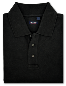 Sanford Black Piqué Short Sleeve Stretch Polo