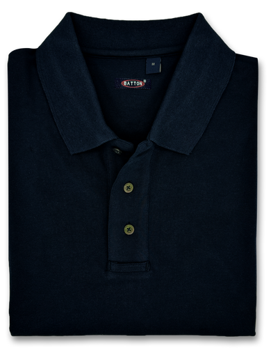 Sanford Navy Pique Short Sleeve Stretch Polo
