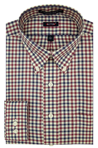 Stone Non-Iron Cotton Sport Shirt