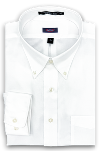 Terry Non-Iron White Royal Oxford Sport Shirt