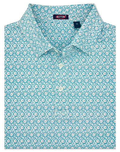 Thomas Print Performance Polo