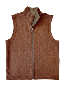 Tobacco and Oatmeal Men's Reversible Vest