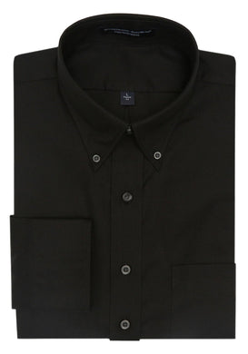 Beyond Non-Iron® Black Royal Oxford Cotton Sport Shirt – Carl