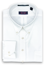 Load image into Gallery viewer, Beyond Non-Iron® White 80s 2-Ply Pinpoint Cotton Dress Shirt – Neil (Average Sleeve &amp; Dual Size)
