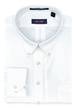 Load image into Gallery viewer, Beyond Non-Iron® White 80s 2-Ply Pinpoint Cotton Dress Shirt – Neil (Average Sleeve &amp; Dual Size)