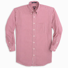 Load image into Gallery viewer, Crimson Gingham Cotton Sport Shirt