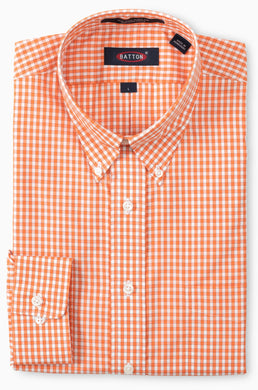 Kane Non-Iron Gingham Cotton Sport Shirt