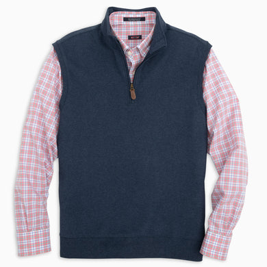 Paulo Performance Quarter-Zip Vest – Navy